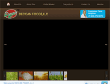 Tablet Screenshot of deccanfoodsllc.com